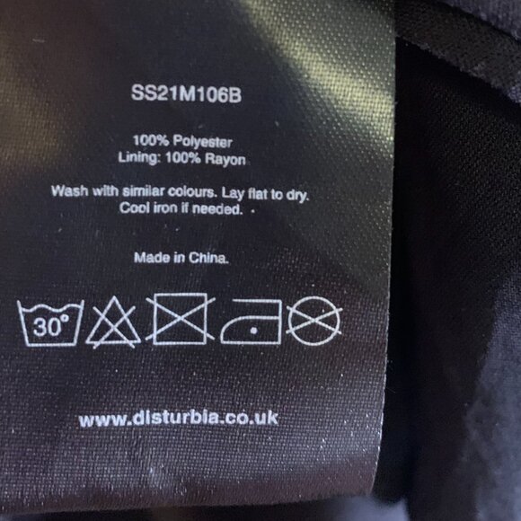 Disturbia Andie Puff Sleeve Dress Women's Size 10 US NEW Black Mini Whimsigothic - Picture 9 of 10